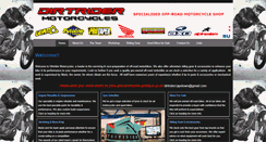 Desktop Screenshot of dirtridermotorcycles.co.za