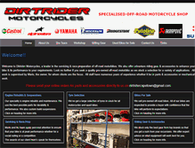 Tablet Screenshot of dirtridermotorcycles.co.za